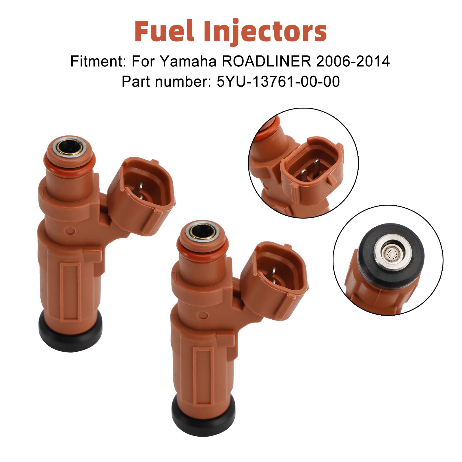 2 ШТ. Топливные форсунки 5YU-13761-00-00 Для YAMAHA Stratoliner Raider Roadliner
